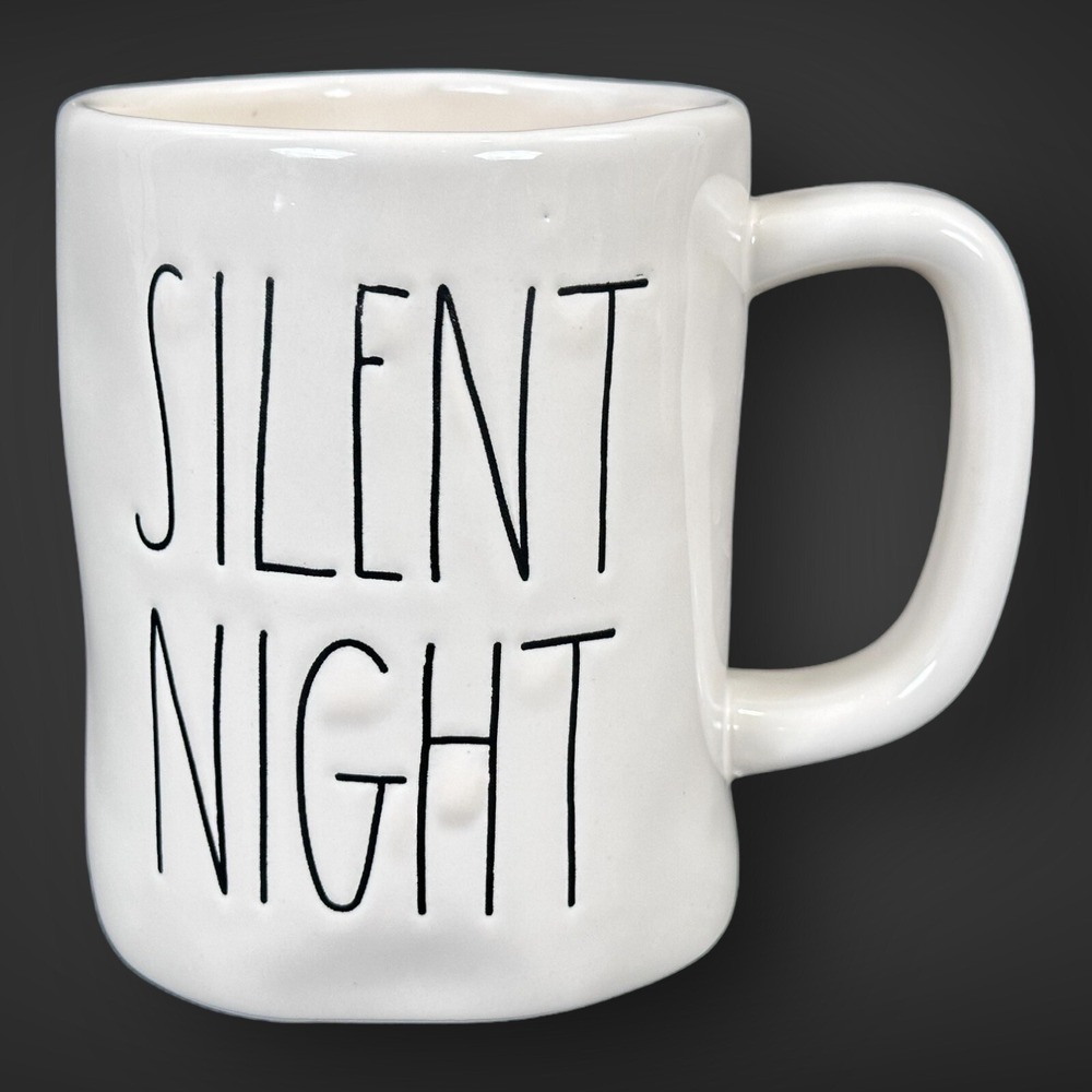 Rae‎ Dunn Mug Silent Night Coffee Tea Cup Christmas Holidays
